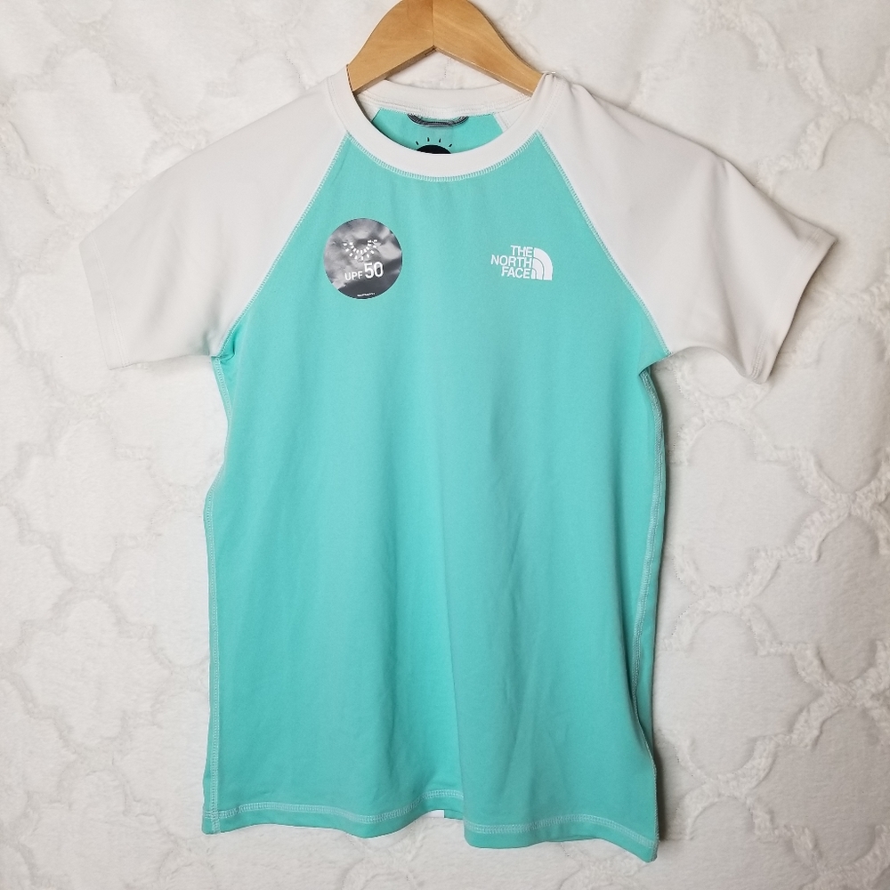 NWT North Face S/S Girls Shirt UPF 50